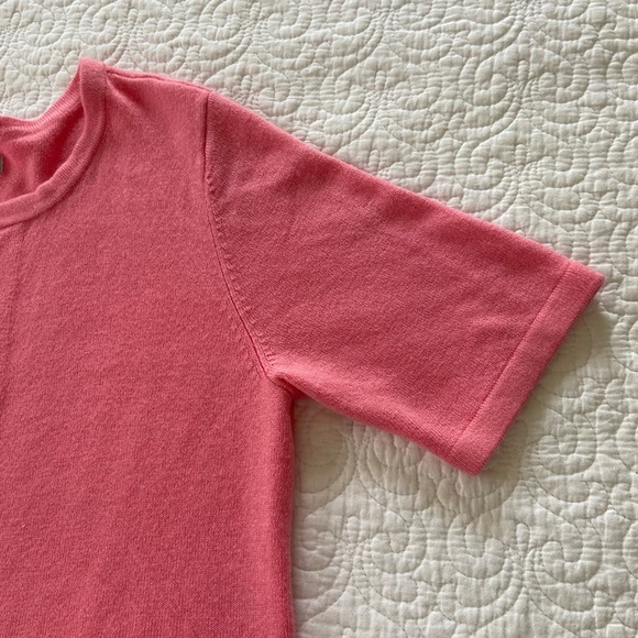 Croft & Barrow Pink Cardigan Sweater Bolero Short Sleeve Open Front Soft Size S - Picture 7 of 9